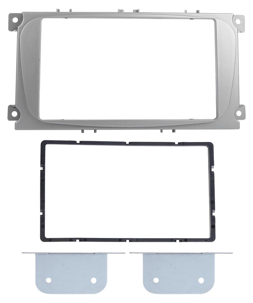 2Din 7in Navigation Blenden Rahmen DVD Radio Player Panel Trim Passend für Ford Focus 2004-2010