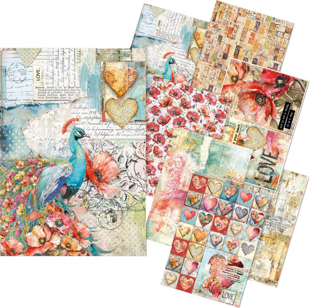 Ciao Bella Motiv Strohseiden Majestic Dream Set 8 Stk