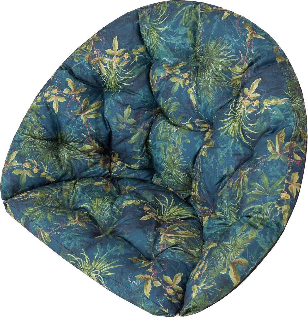 Sitzkissen für Hängesessel, Swing Chair Kissen, Ersatzkissen, Wechselkissen, 2-teilig, Schaukelkissen, Rattan Hängeschaukel, Rückenkissen, Grü...