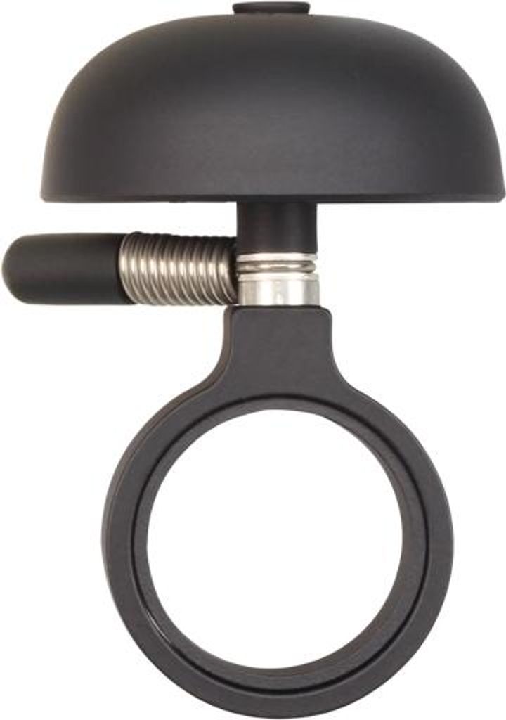 Crane Bell Mini Karen Fahrradklingel Ø45mm All Black mit Headset Spacer