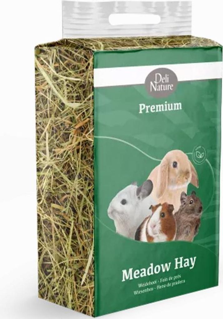 Deli Nature Premium Wiesenheu vorgeschnitten - 5 kg geschnittenes Wiesenheu Deli Nature