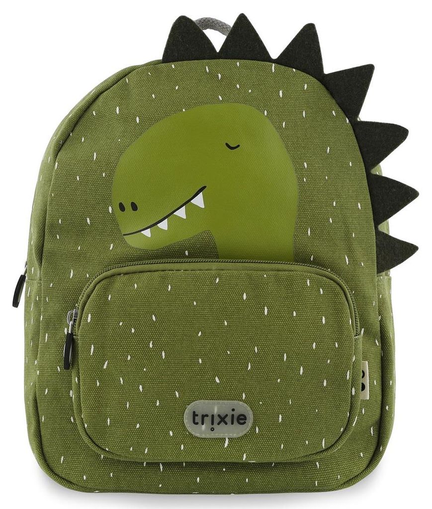 Trixie Rucksack Schultasche Mr. Dino - wasserabweisend - Kinderrucksack grün