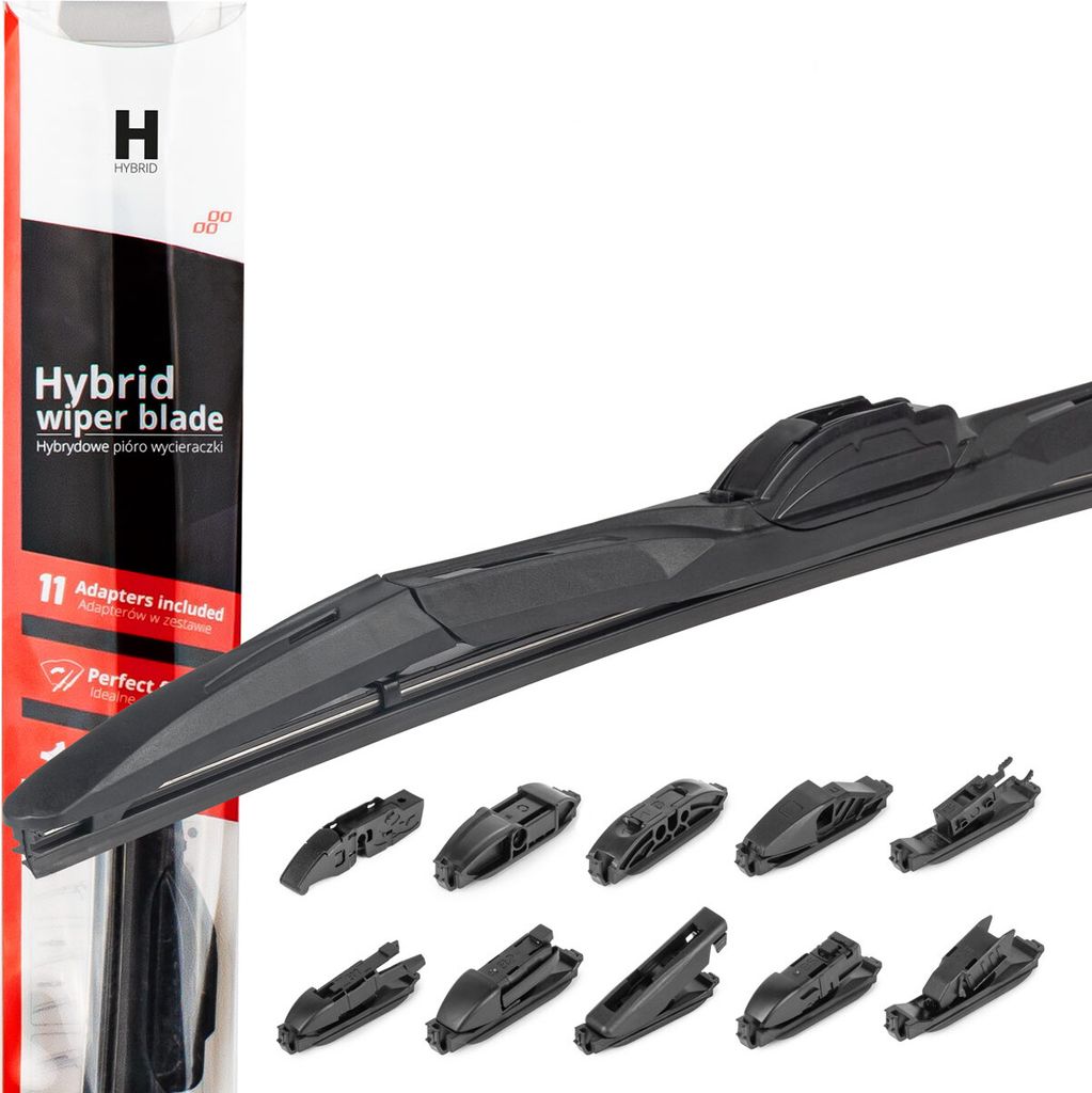 Hybrid Scheibenwischer AMiO 15" 380mm mit 11 Adaptern AMIO-02202