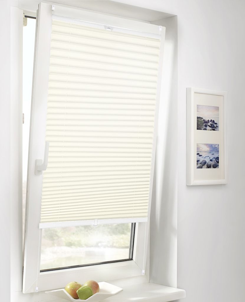 Rolety plisowane bez wiercenia 35x100cm Beżowe Napinana Zdjęcie produktu 