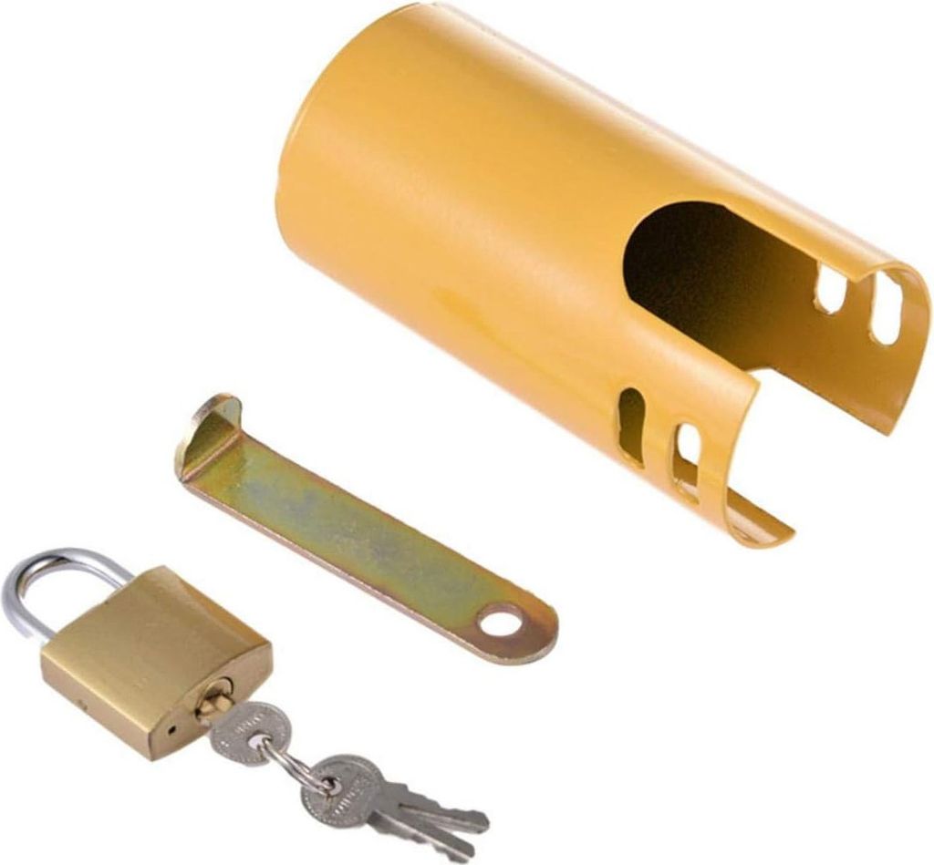 Abschließbare Wasserhahn-Abdeckung – Metallschutz in für den Außen- und Innenbereich, multifunktional für Gärten und Küchen