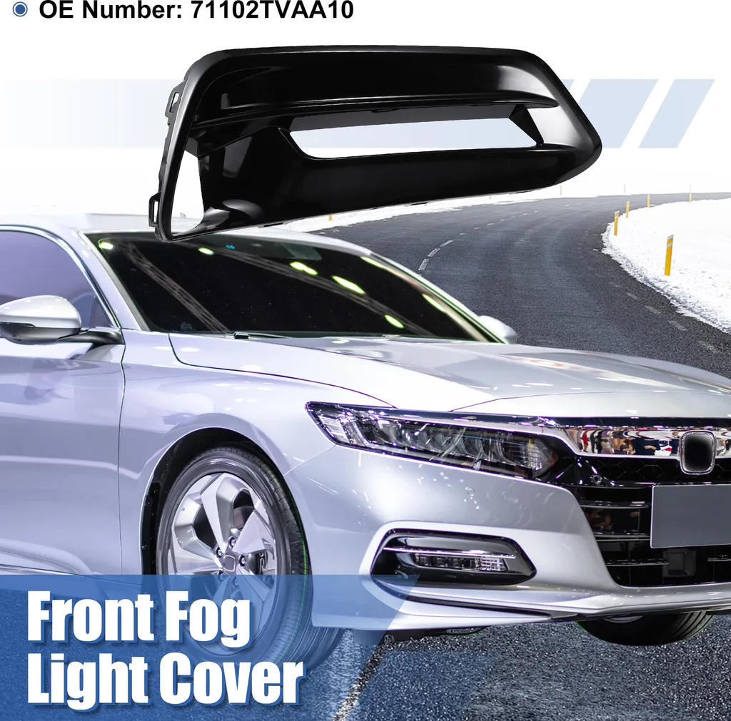 Grille antibrouillard noir brillant pour Honda Accord berline 1 pièce
