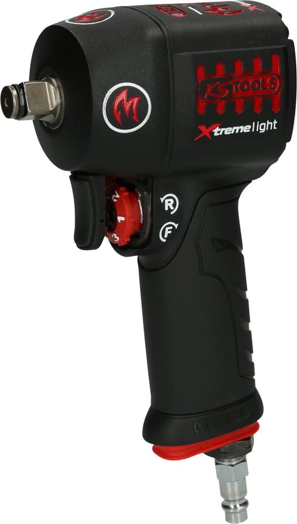 KS TOOLS 515.1150 1/2" miniMONSTER Xtremelight Hochleistungs-Druckluft-Schlagschrauber 1.390 Nm