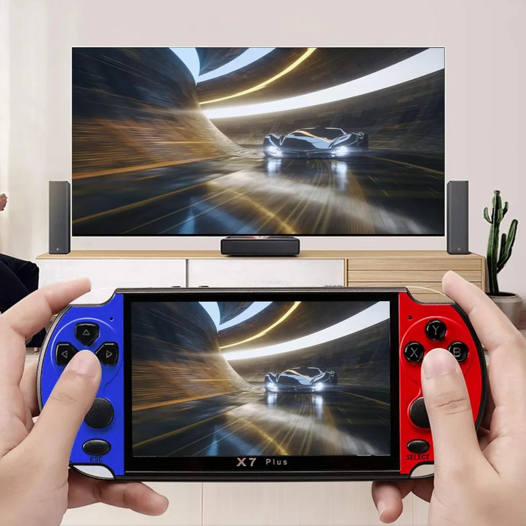 Console de jeu portable PSP rétro avec double joystick et écran 4,3 pouces - 7