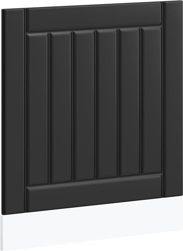 Geschirrspülerblende Lucca Schwarz Holzwerkstoff