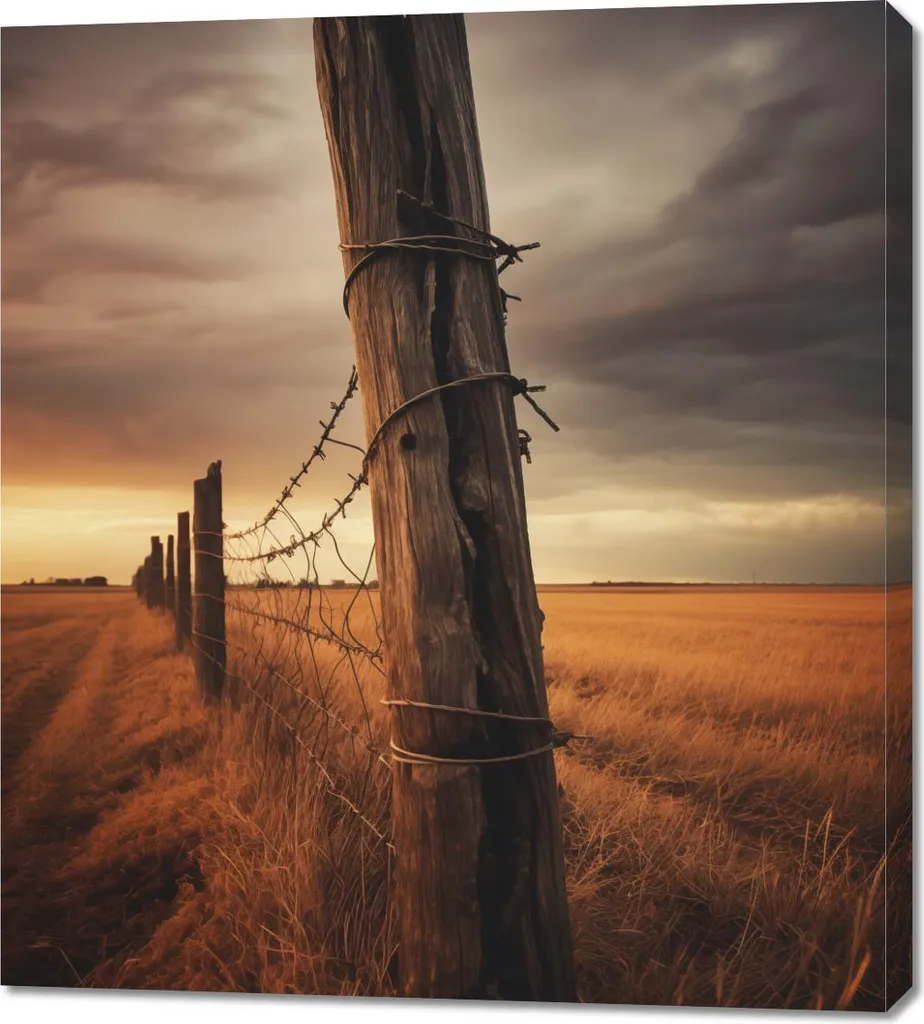 Offerta Quadro Tramonto al confine 90x100 - Spedizione Gratuita