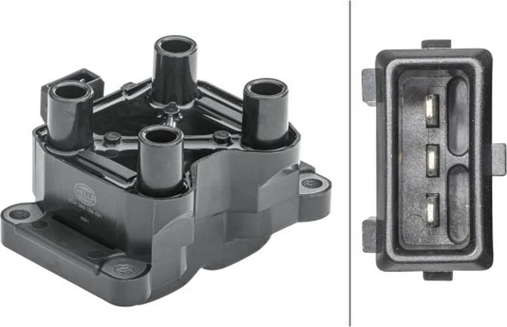 Bloc d'allumage 3 pôles type HELLA pour VW - Bobine vissée haute qualité