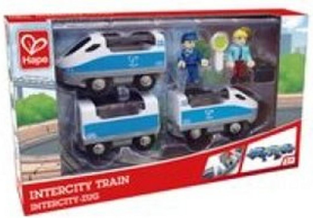 Hape INTERCITY TRAIN, Zug, 3 Jahr(e), Holz, Blau, Weiß Produktbild 