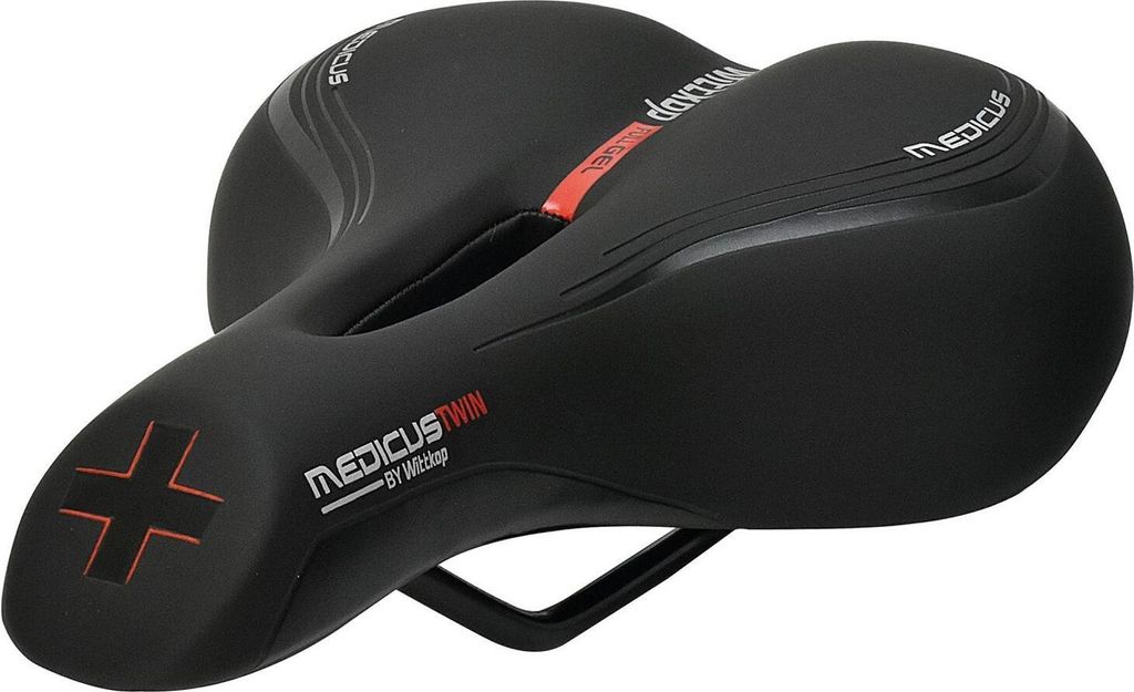 Wittkop Medicus 2.0 E-bike Sattel Schwarz 175 mm Schwarz Produktbild 3