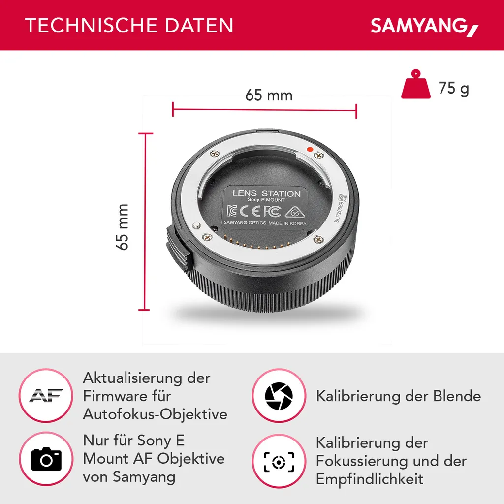 Samyang Lens Station pour optimiser vos objectifs autofocus Sony E - 2