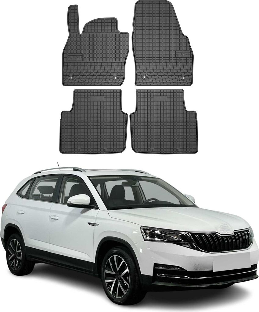 2019-2025 Škoda Kamiq podlahové rohože gumové čierne 4 ks Obrázok produktu 