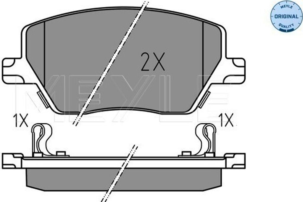 MEYLE 025 223 9719 Bremsbeläge Vorne für FIAT TIPO Kombi (356) TIPO Schrägheck (356) TIPO Stufenheck (356)