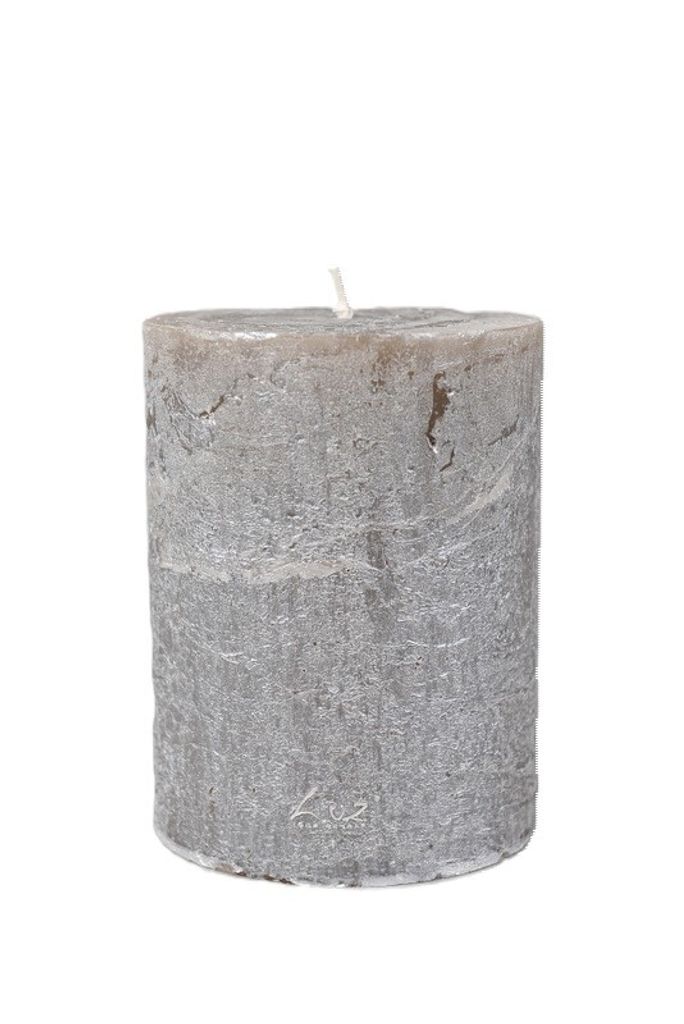 Rasteli Luz Your Senses Metall Kerzenständer Kerze Silber D 10cm H 13cm