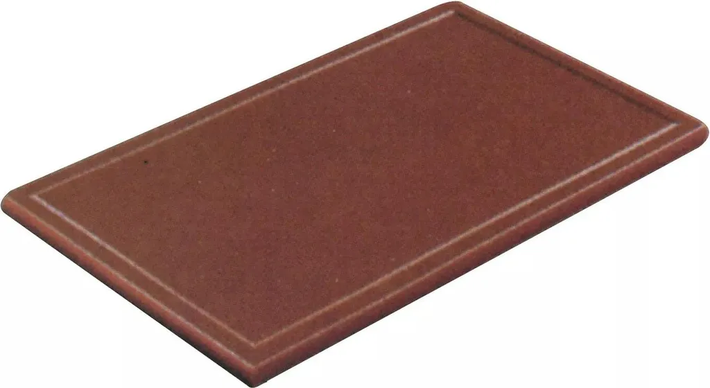 Planche à découper anti-débordement brune 40x30cm, épaisseur 12mm plate