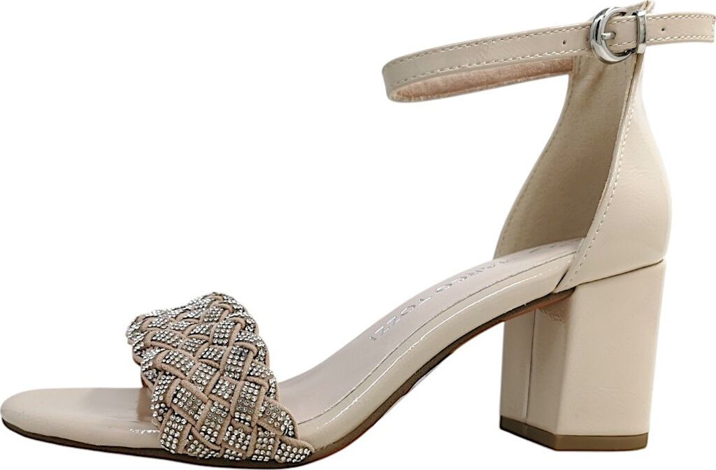 MARCO TOZZI Damen Sandalette geschlossene Ferse Glitzer Produktbild 7