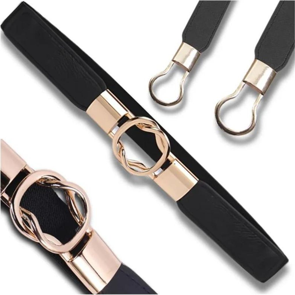 J&W Elastischer Damengürtel Spoguk schwarz One size