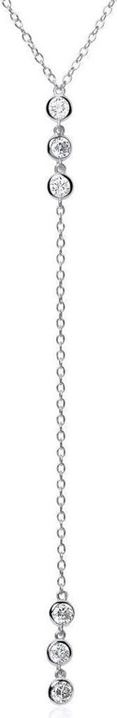 Y-Kette von Unique aus Sterlingsilber mit Zirkonia Produktbild 