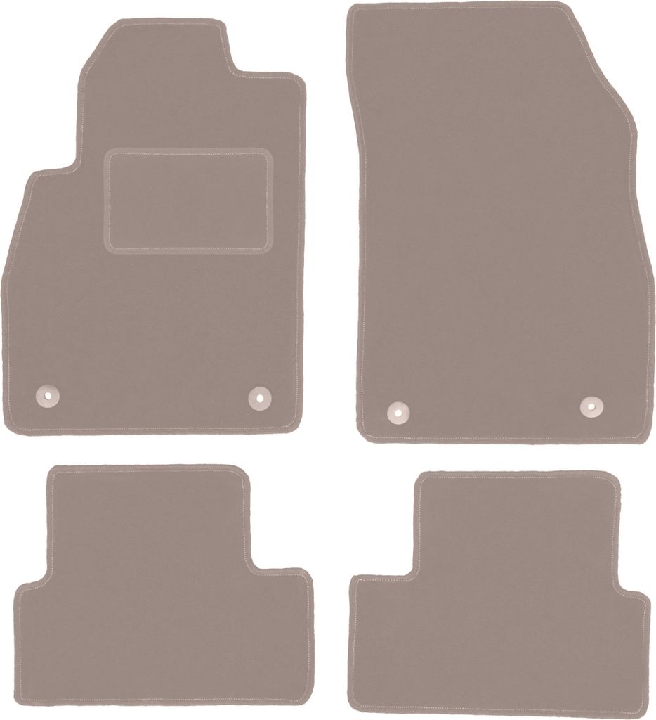 Velours-Autoteppiche für: Chevrolet Cruze Hatchback, Limousine, Kombi (2008-2016) Beige