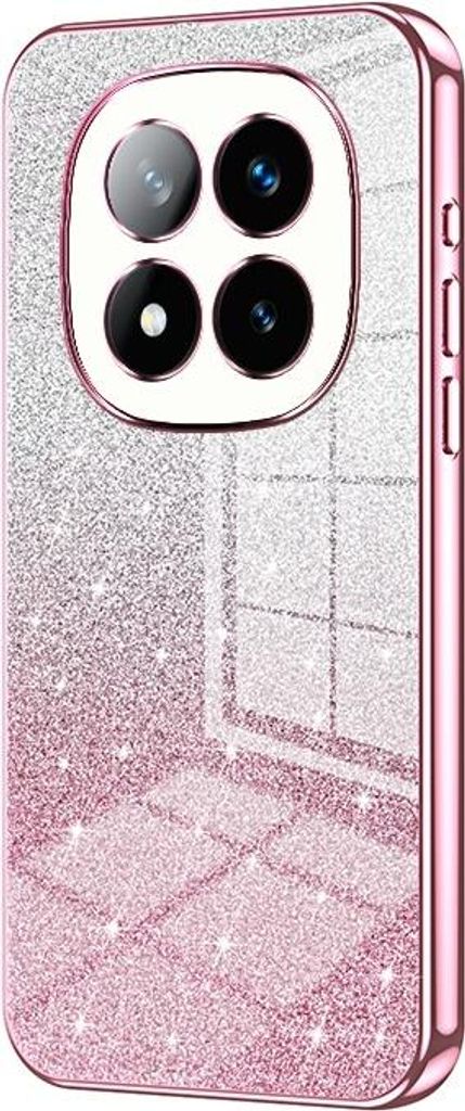 Glitzer Hülle für Xiaomi Redmi Note 14 Pro Plus - Phonesta Crystal Sparkle Silikon Back Cover - Rosa