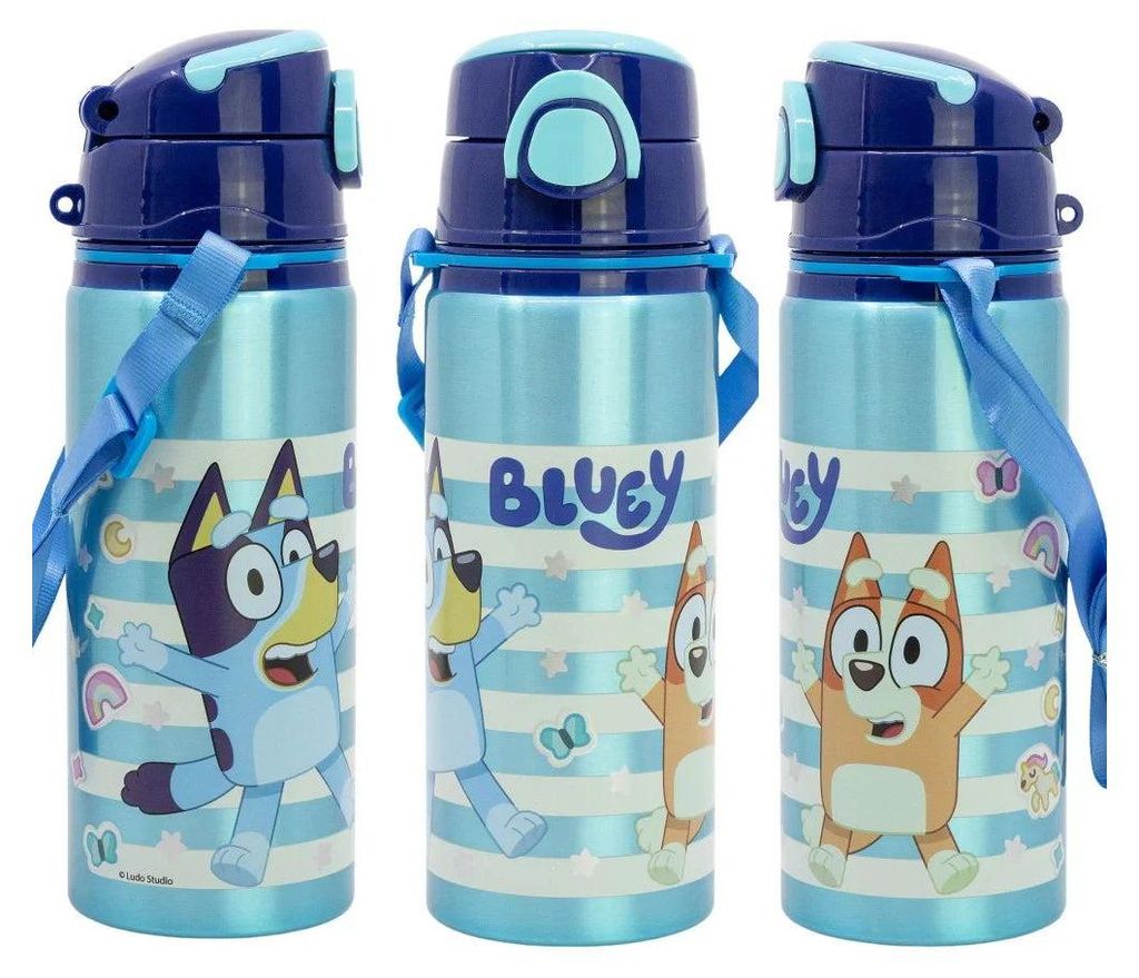 Bluey Bingo Kinder Aluminium Wasserflasche Trinkflasche Produktbild 