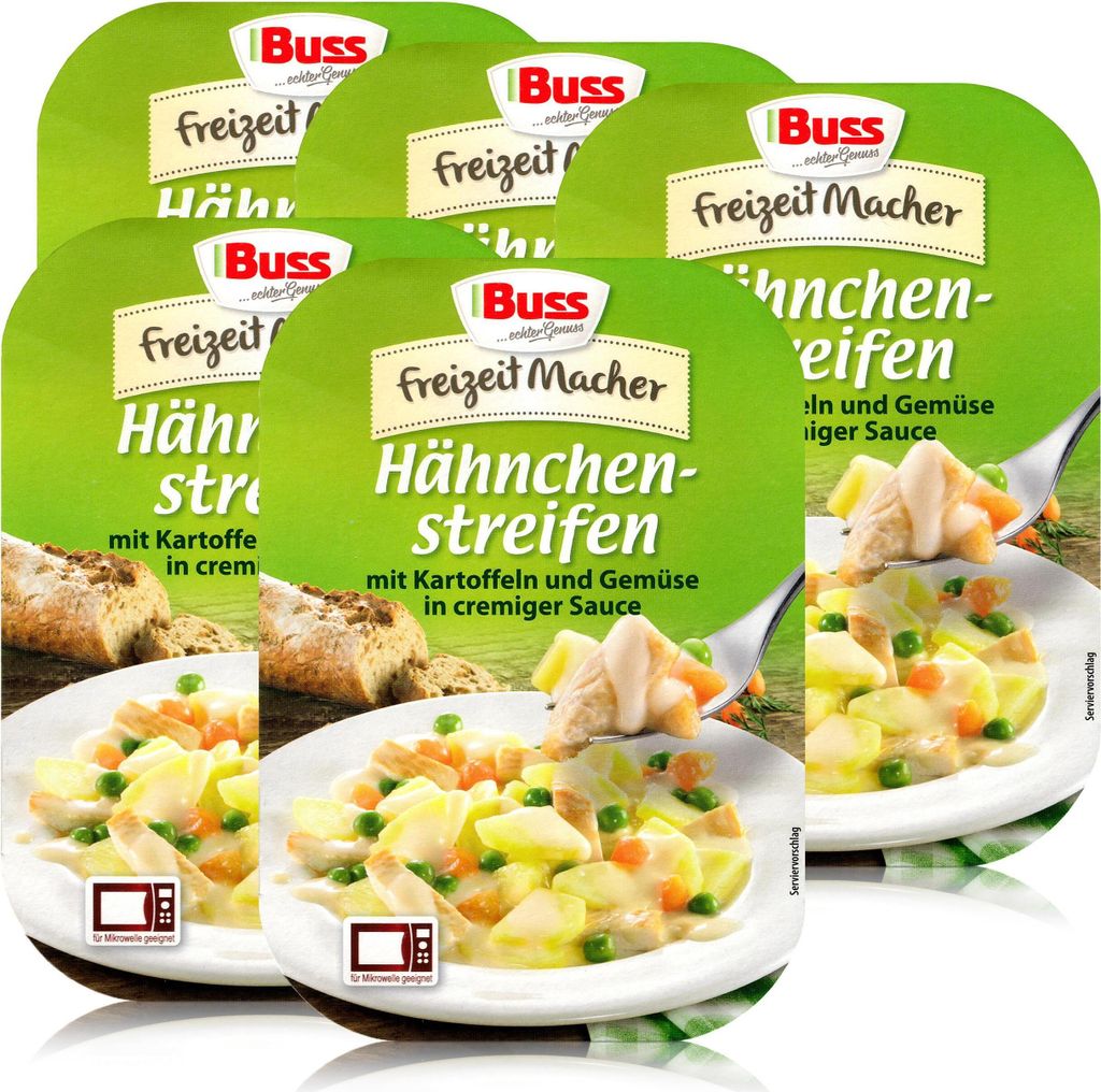 Buss Hähnchen-streifen mit Kartoffeln & Gemüse 300g - Produktbild 
