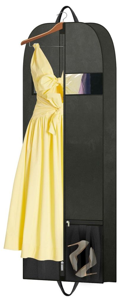 Schutzhülle für Brautkleider 152x60cm für lange Kleider, elegante Schutzhülle für empfindliche Stoffe, schützt vor Staub und Feuchtigkeit, h...