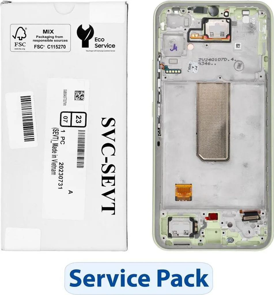 Remplacer Écran Samsung A34 5G Cassé : Pièce d'Origine Vert A346B