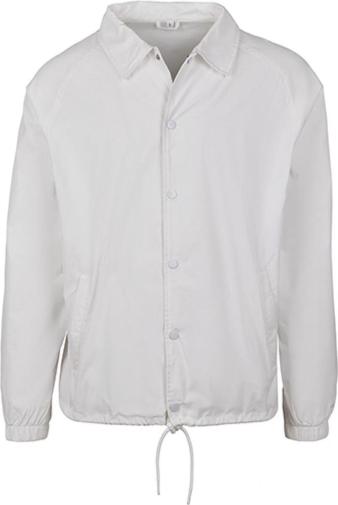 Build Your Brand BY128 | Herren Jacke Coach Jacket, Nylon, Futter aus Baumwolle - Farbe: White - Größe: 5XL