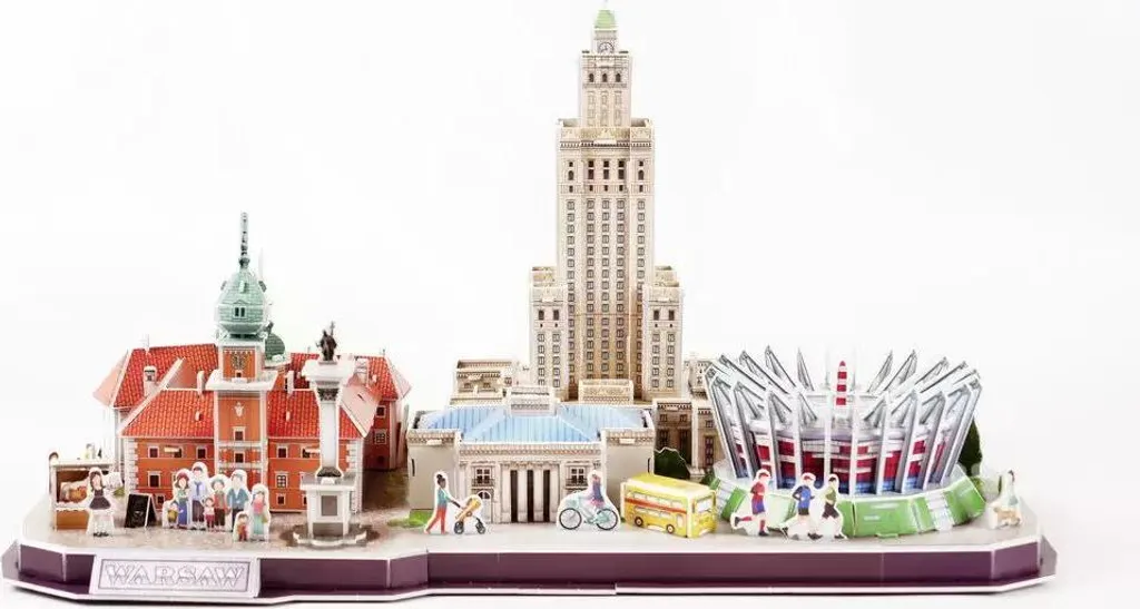 Puzzle 3D Cubic Fun CityLine Varsovie 20271 : Maquette Dante détaillée