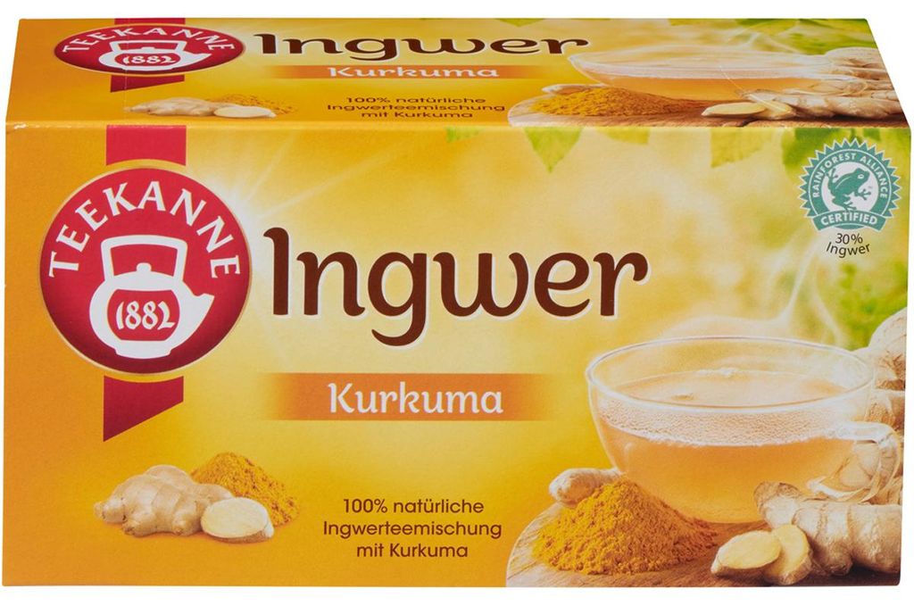 TEEKANNE 073642 TEEKANNE Ingwer Kurkuma Tee 18 Portionen Zdjęcie produktu 
