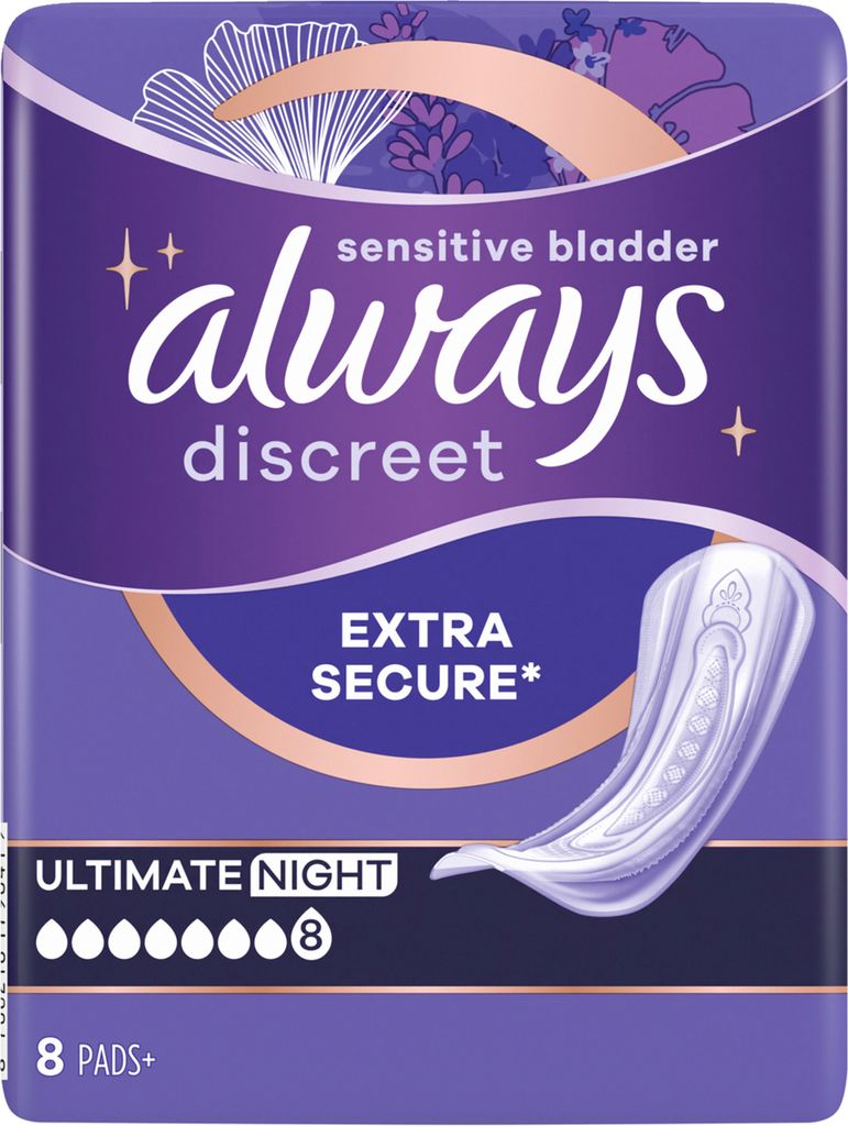 Always Discreet Ultimate Nacht 8er Produktbild 