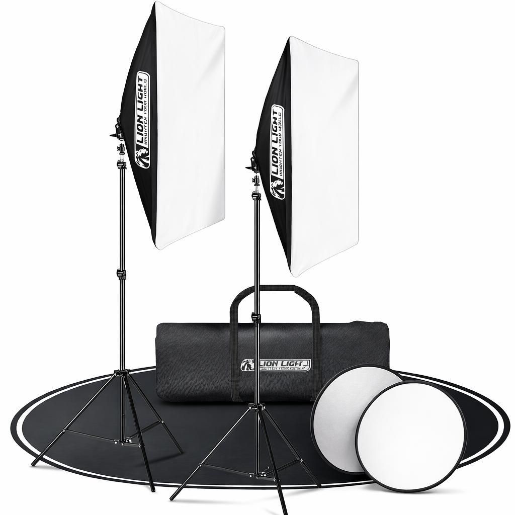 Lion Light Set Softbox Lion Light 2x 50x70 cm 2x E27 85W Immagine del prodotto 
