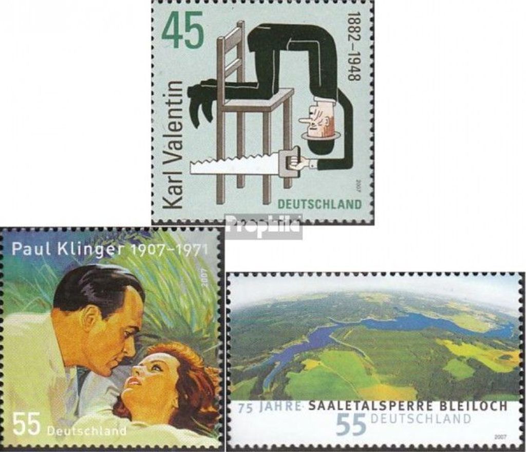 Briefmarken BRD (BR.Deutschland) 2007 Mi 2610,2611,2617 (kompl.Ausg.) gestempelt Valentin
