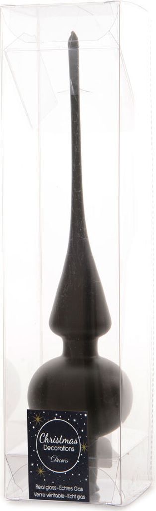 1 Glazen piek mat 26 cm zwart KSD Decoris Productafbeelding 