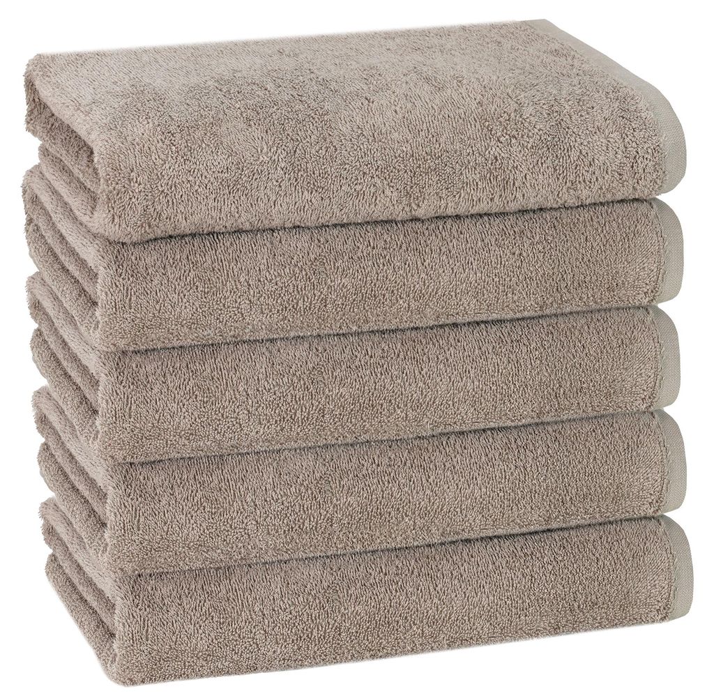 5er Set Duschtücher, 70x140 cm, 100% Baumwolle, Fango Produktbild 