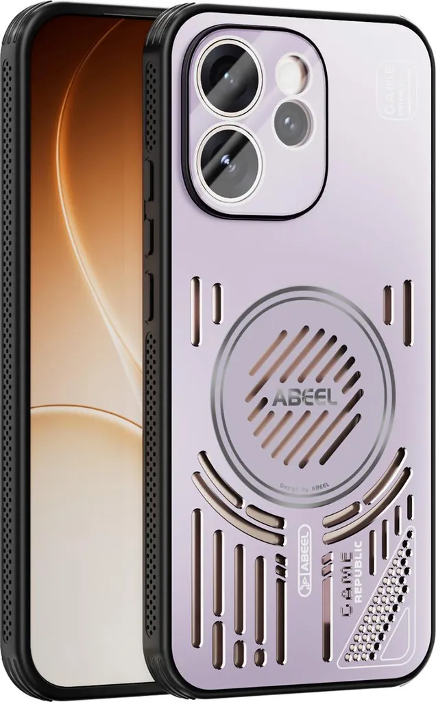 Custodia magnetica per Oppo Reno15 Pro Max custodia protettiva in alluminio antiurto con dissipazione del calore e pellicola per lenti Purple