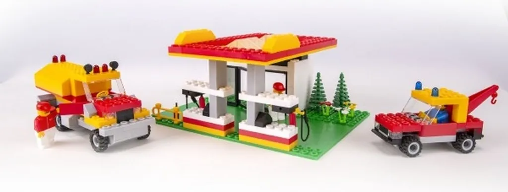 Jeu de construction station service Cheva 8 pour enfants, 349 éléments