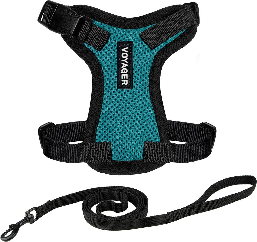 Voyager Step-in Lock Katzengeschirr und reflektierende Katzenleine mit Neoprengriff by Best Pet Supplies - Unterstützt kleine, mittelgroße und gr...