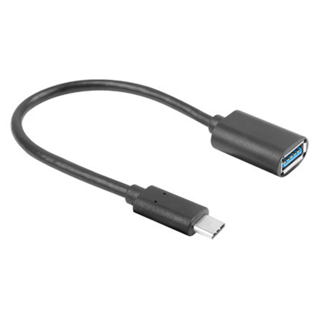 Lanberg Usb 3.0 Auf Usb C M/h Usb-adapter 15 Cm Schwarz Schwarz One Size
