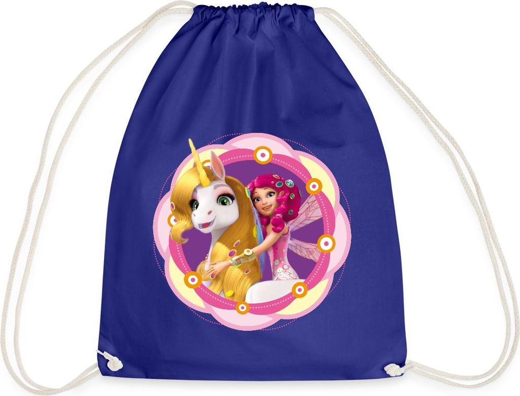 Spreadshirt Mia and Me Einhorn Onchao Und Mia In Centopia Turnbeutel, One size, Königsblau