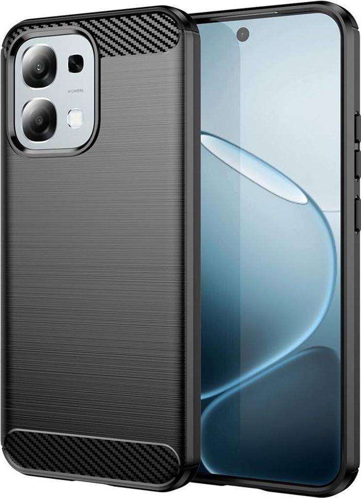 OPPO A6 Pro 5G Hülle - Coverup Armor Brushed TPU Back Cover - Schwarz
