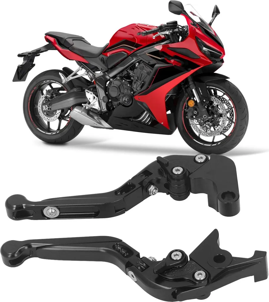 Levier d'embrayage moto pour CBR650F CB650F, aluminium CNC noir pliable