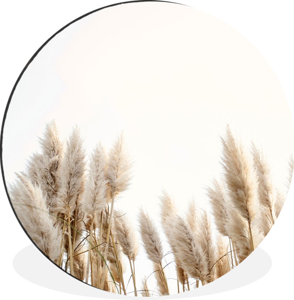 MuchoWow Aluminium Wandkreis Körnung - Himmel - Pastell Ø 90 cm Wanddeko Modern Wohnzimmer - Mauerkreis - Wandbilder - Runde Bild - Bild aus Al...