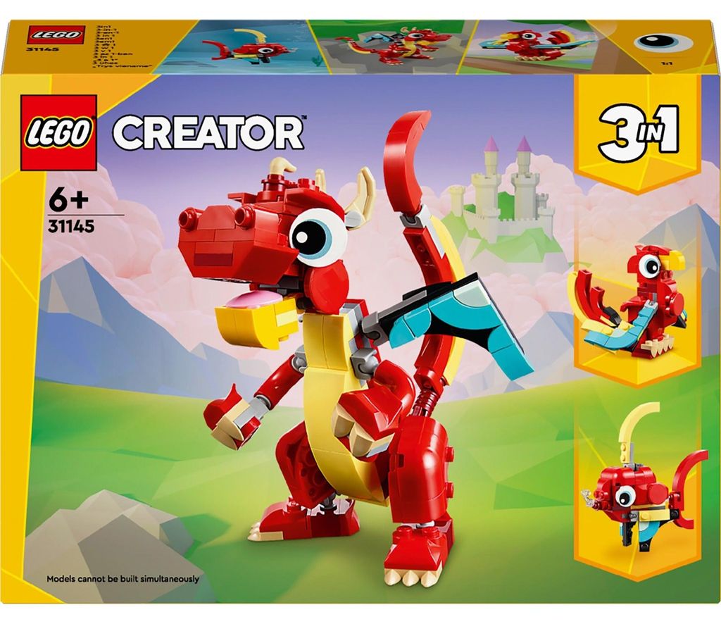 LEGO Creator 3 in 1 Drago Rosso - 31145 Immagine del prodotto 