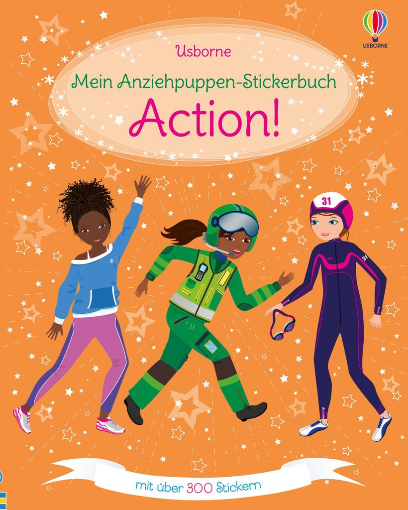 Mein Anziehpuppen-Stickerbuch: Action!