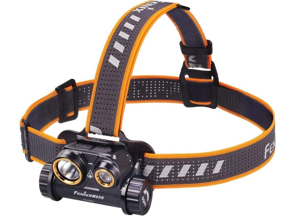 Fenix HM65R, Čelovka, Černá, Oranžová, 2 m, IP68, 50 lm, Obrázek produktu 